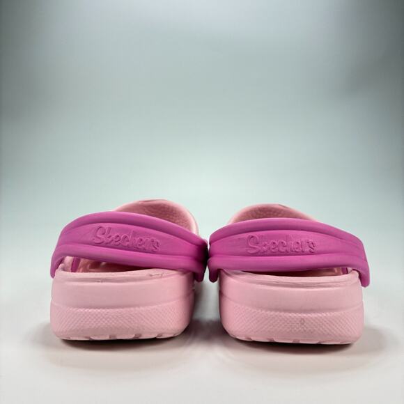 Skechers Foamies Heart Charmer Girly Land Clogs Pink Slip on Shoes Kids Size 7 - Picture 5 of 10